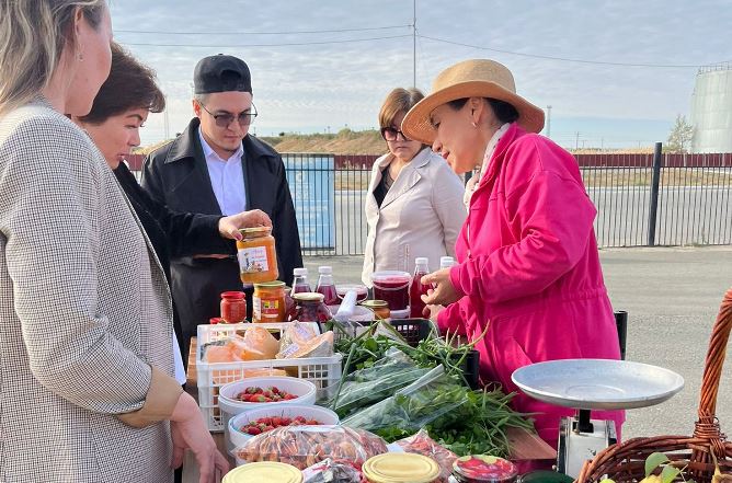 Дауыс беру учаскелерінде жәрмеңке ұйымдастырылды 