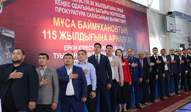Ауданда еркін күрестен республикалық ашық турнир өтуде