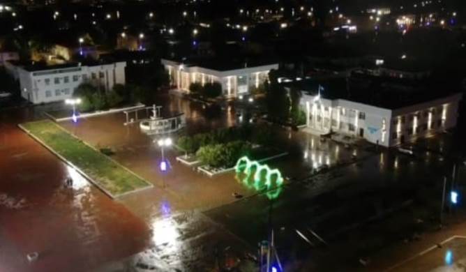 Кент орталығына медиафасад және лэд жарықшамдары орнатылды