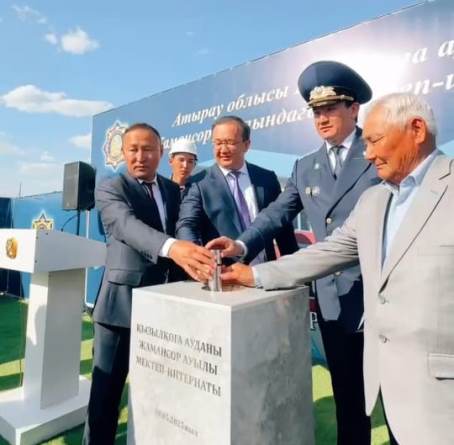 Жамансор ауылында 110 орындық мектеп-интернаттың құрылысы басталды