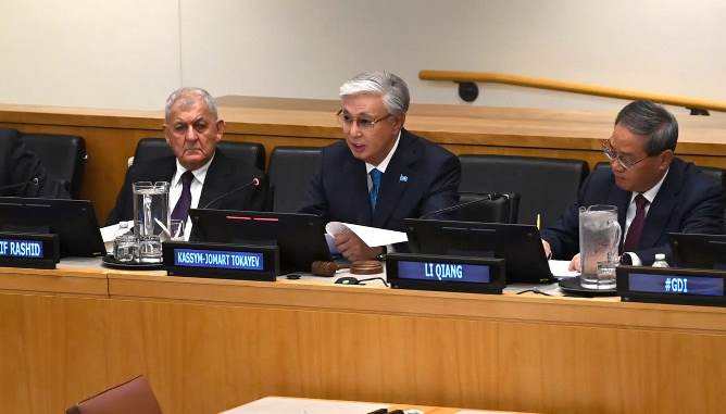 Мемлекет басшысы Қытайдың жаһандық бастамасы жөніндегі жоғары деңгейдегі кеңеске қатысты