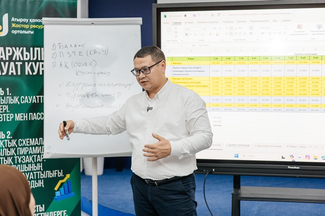 Атырауда жастардың қаржылық сауатын арттыруға бағытталған семинар-тренинг өтуде