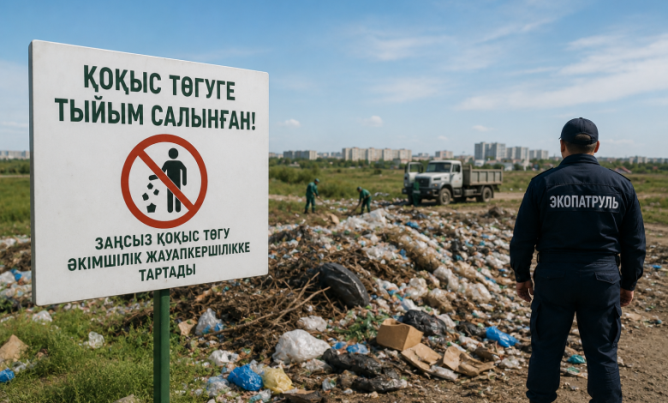 Атырауда заңсыз қоқыс орындары қалай анықталып жатыр?