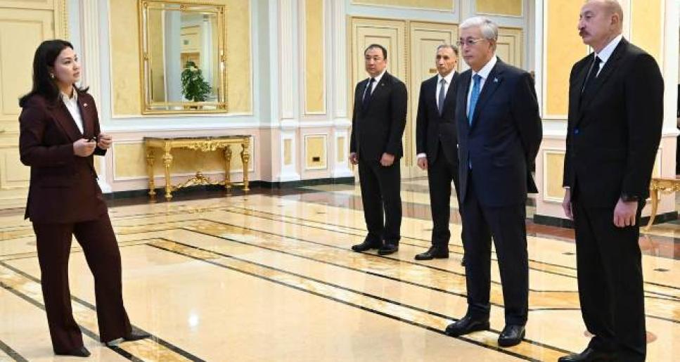 Қасым-Жомарт Тоқаев пен Ильхам Әлиевке Орта дәлізді дамыту жобасы таныстырылды