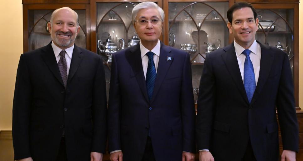 Президент АҚШ Мемлекеттік хатшысы Марк Рубиомен және Дональд Трамп Әкімшілігінің басқа да өкілдерімен кездесті