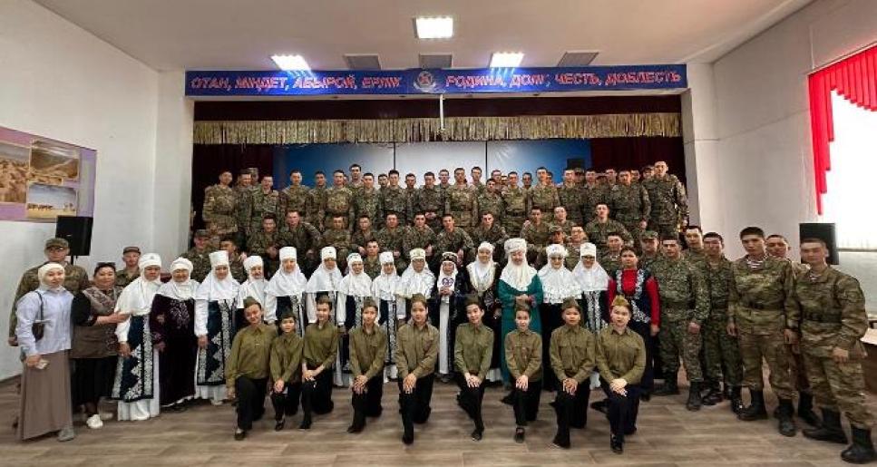 Әскери бөлімде Ұлы Жеңістің 80 жылдығына арналған патриоттық шара өтті