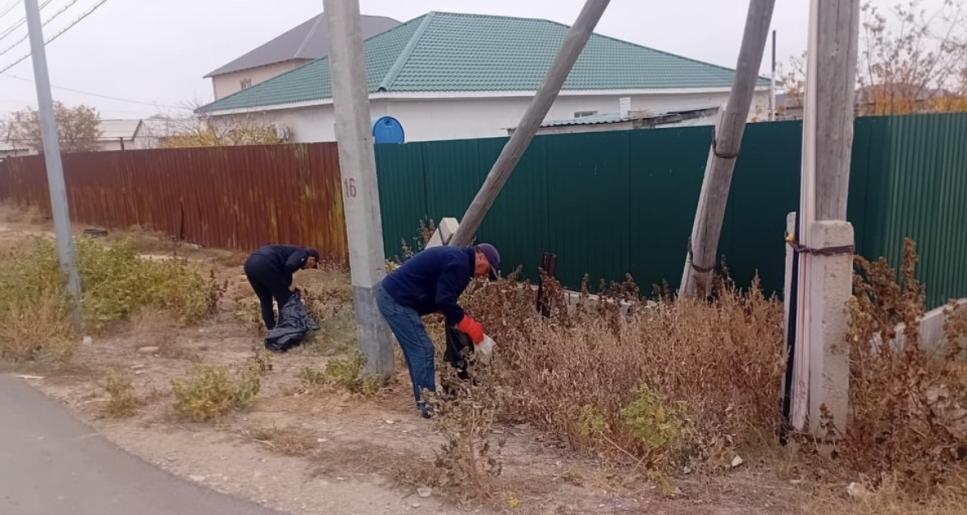 Құлсарыда “Таза Қазақстан” экоакциясы аясында сенбіліктер өтуде