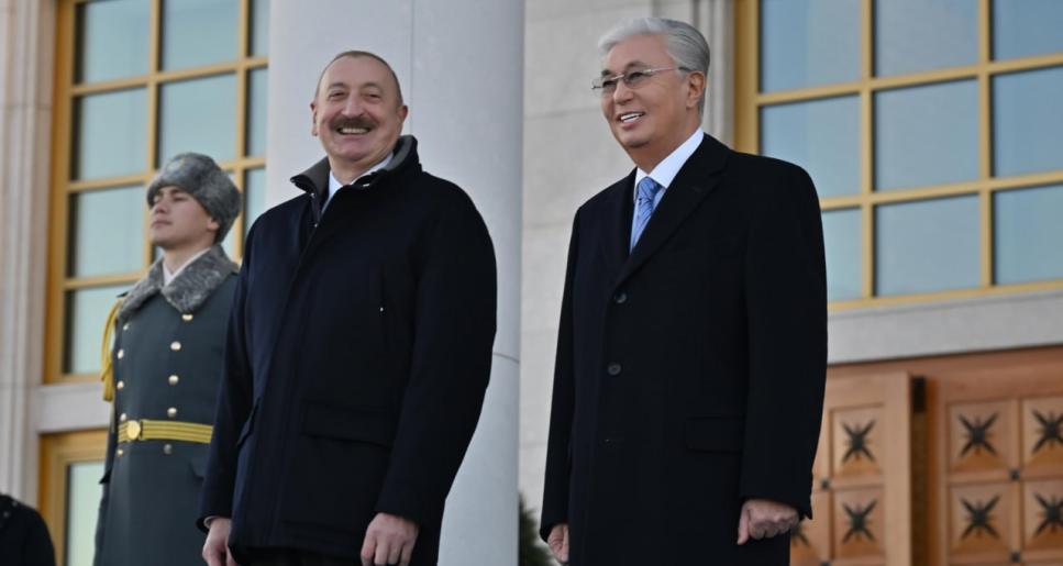 Әзербайжан Президенті Ильхам Әлиев Қазақстанға мемлекеттік сапармен келді