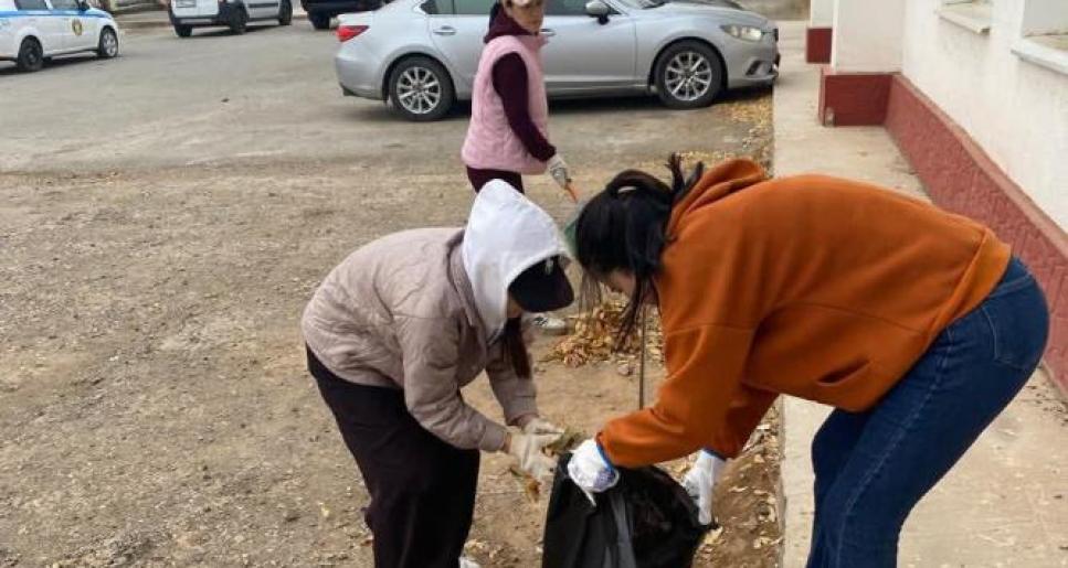 Исатай ауданында жаппай сенбілік өтті